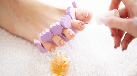 Woman's French Pedicure
