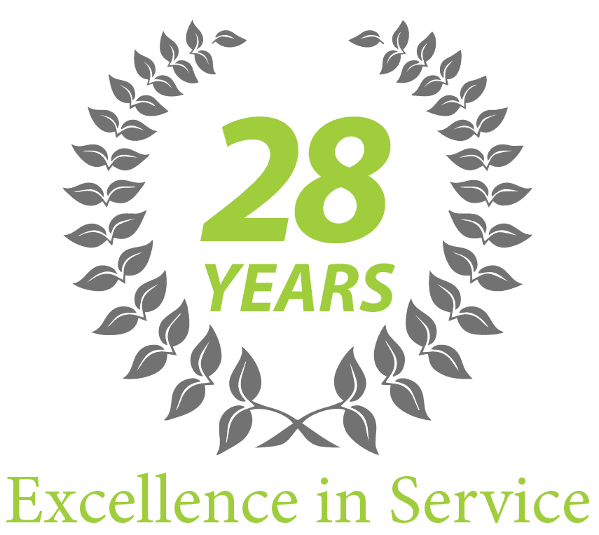 28 Years Logo
